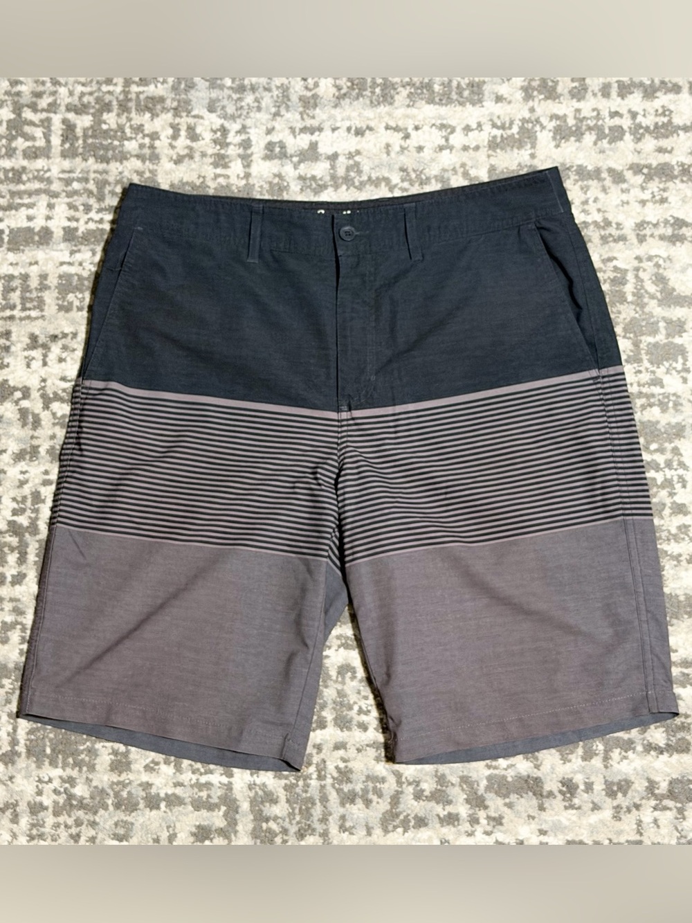 Goodfellow & Co Men’s Black and Grey Board Shorts, Size - L (34)